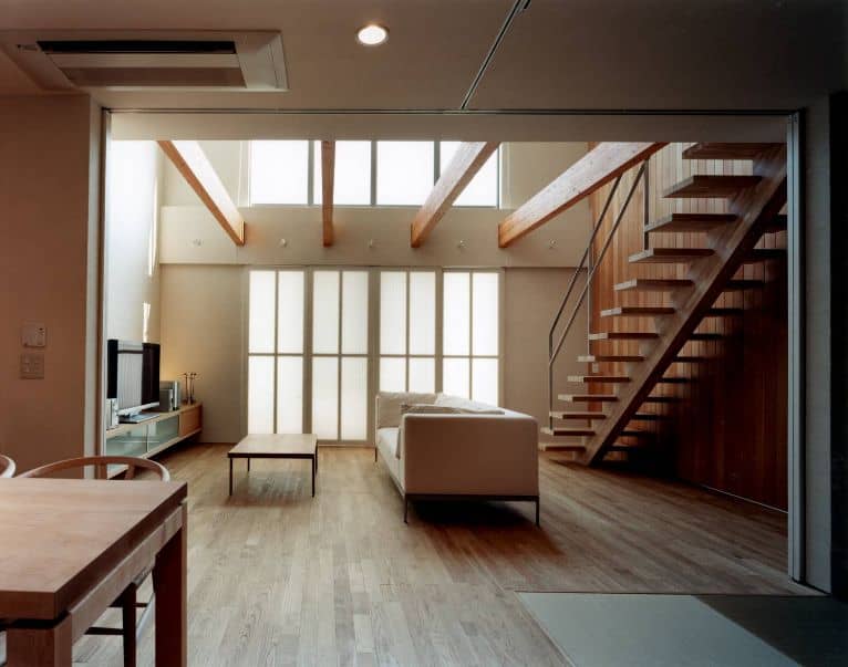 明るいリビング階段の家　内装(フリーダムアーキテクツデザイン)